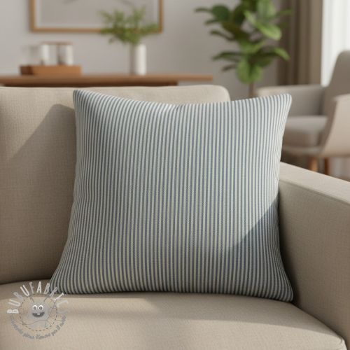 Tessuto decorativo DOBBY Colored stripe blue