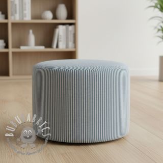 Tessuto decorativo DOBBY Colored stripe blue