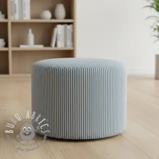 Tessuto decorativo DOBBY Colored stripe blue