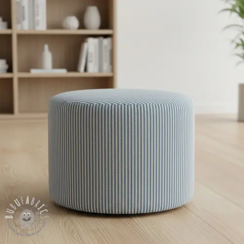 Tessuto decorativo DOBBY Colored stripe blue