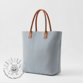 Tessuto decorativo DOBBY Colored stripe blue