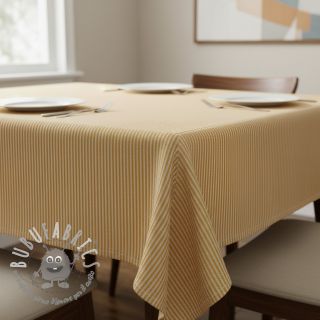 Tessuto decorativo DOBBY Colored stripe ochre