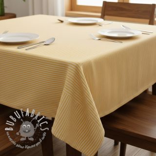 Tessuto decorativo DOBBY Colored stripe warm yellow