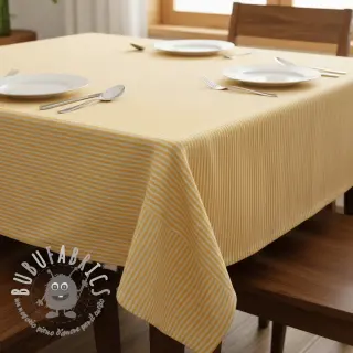 Tessuto decorativo DOBBY Colored stripe warm yellow