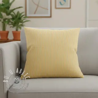 Tessuto decorativo DOBBY Colored stripe warm yellow