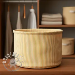 Tessuto decorativo DOBBY Colored stripe warm yellow