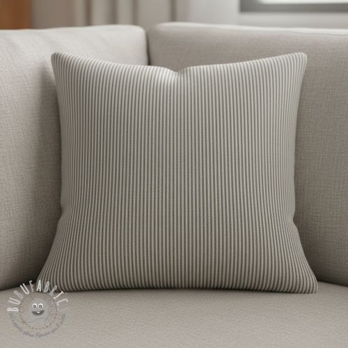 Tessuto decorativo DOBBY Colored stripe graphite