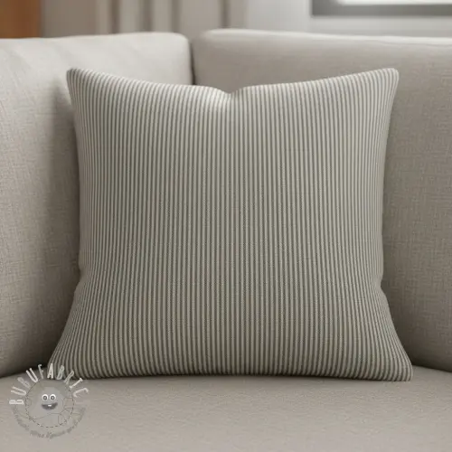 Tessuto decorativo DOBBY Colored stripe graphite