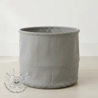 Tessuto decorativo DOBBY Colored stripe graphite