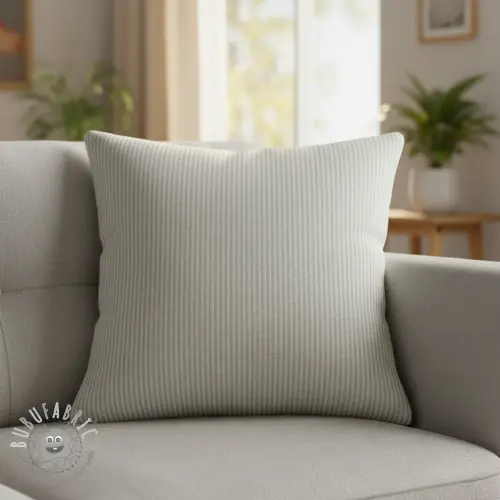 Tessuto decorativo DOBBY Colored stripe light grey