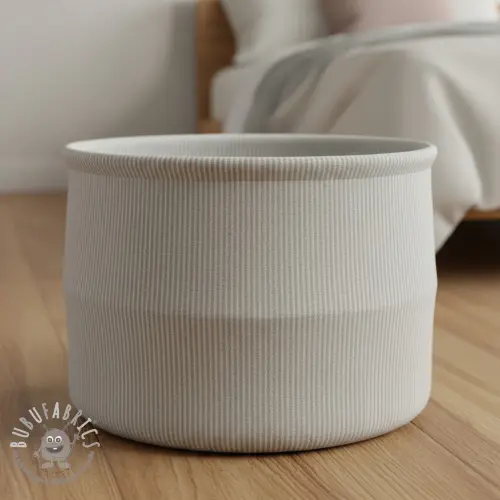 Tessuto decorativo DOBBY Colored stripe light grey