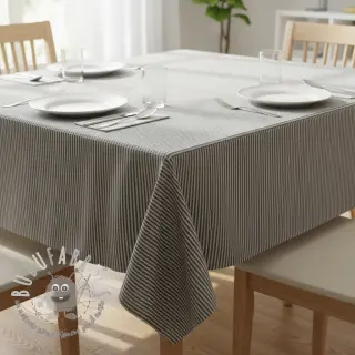 Tessuto decorativo DOBBY Colored stripe black