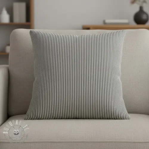 Tessuto decorativo DOBBY Colored stripe black