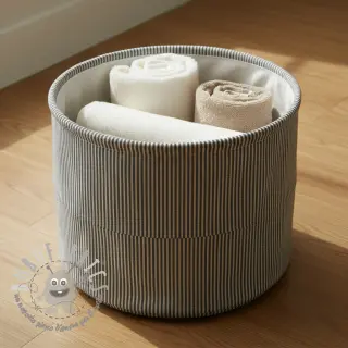 Tessuto decorativo DOBBY Colored stripe black