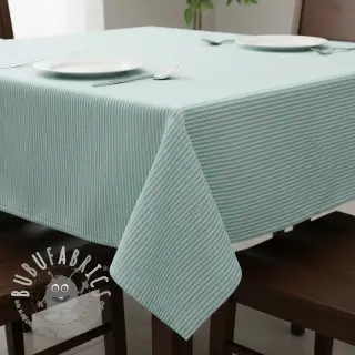 Tessuto decorativo DOBBY Colored stripe mint