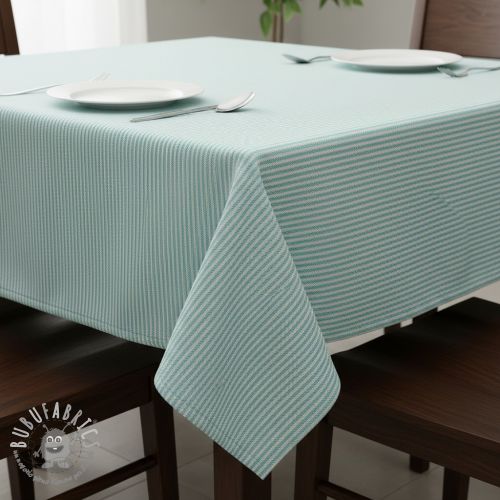 Tessuto decorativo DOBBY Colored stripe mint
