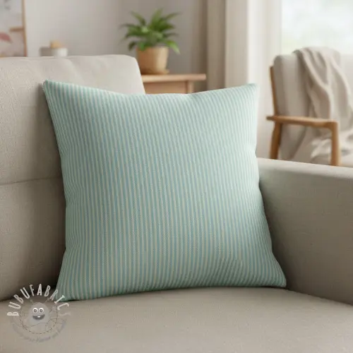 Tessuto decorativo DOBBY Colored stripe mint