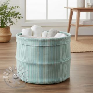 Tessuto decorativo DOBBY Colored stripe mint