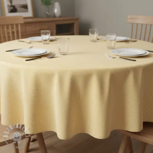 Tessuto decorativo DOBBY Colored stripe pastel yellow