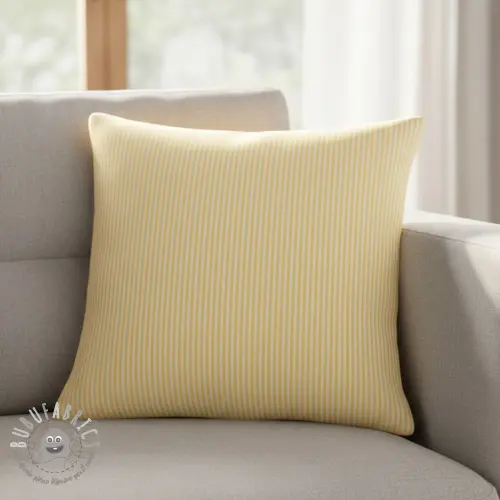 Tessuto decorativo DOBBY Colored stripe pastel yellow