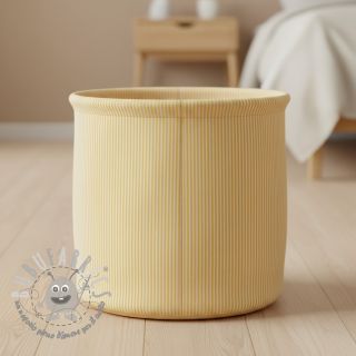 Tessuto decorativo DOBBY Colored stripe pastel yellow
