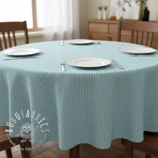Tessuto decorativo DOBBY Colored stripe turquoise