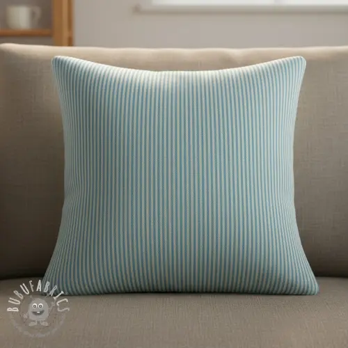 Tessuto decorativo DOBBY Colored stripe turquoise