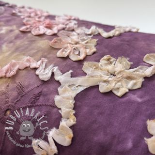 Tessuto di cotone TIE DYE EMBROIDERY Eva tape design D