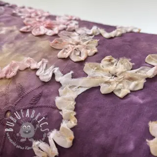 Tessuto di cotone TIE DYE EMBROIDERY Eva tape design D