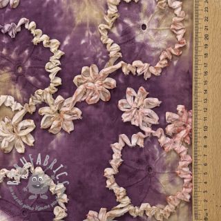 Tessuto di cotone TIE DYE EMBROIDERY Eva tape design D