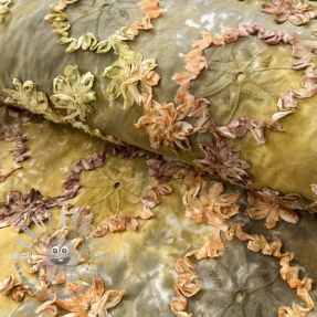 Tessuto di cotone TIE DYE EMBROIDERY Eva tape design E