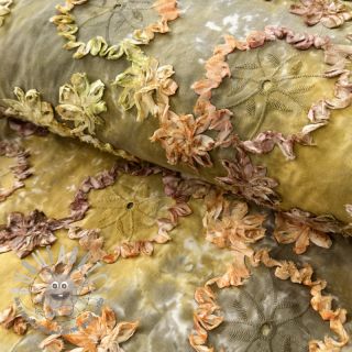 Tessuto di cotone TIE DYE EMBROIDERY Eva tape design E