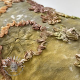 Tessuto di cotone TIE DYE EMBROIDERY Eva tape design E