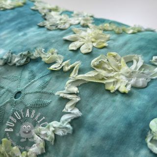 Tessuto di cotone TIE DYE EMBROIDERY Eva tape design B