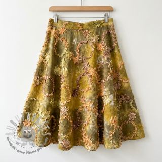 Tessuto di cotone TIE DYE EMBROIDERY Eva tape design E