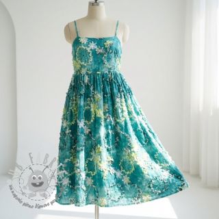 Tessuto di cotone TIE DYE EMBROIDERY Eva tape design B