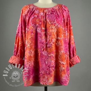 Tessuto di cotone TIE DYE EMBROIDERY Eva tape design F