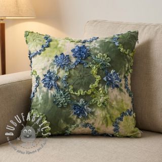 Tessuto di cotone TIE DYE EMBROIDERY Eva tape design A