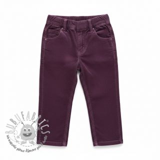 Cord a coste aubergine