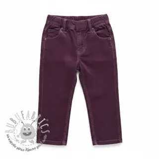 Cord a coste aubergine