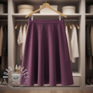 Cord a coste aubergine