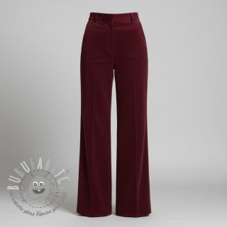 Cord a coste bordeaux