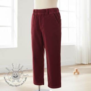 Cord a coste bordeaux