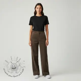 Cord a coste dark brown