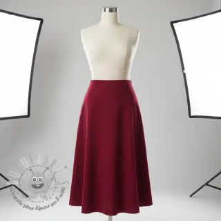 Cord a coste dark cerise