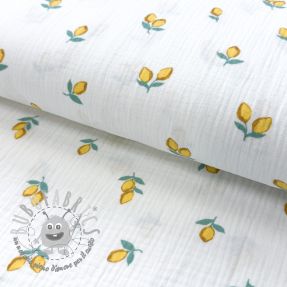 Mussola/Doppia garza Fruits lemon ORGANIC