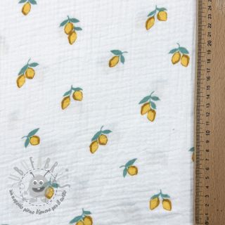 Mussola/Doppia garza Fruits lemon ORGANIC