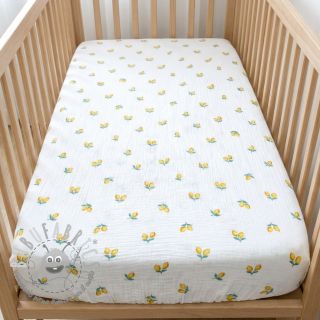 Mussola/Doppia garza Fruits lemon ORGANIC