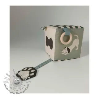 Tessuto di cotone Dog PANEL digital print