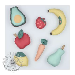 Tessuto di cotone Farmers market PANEL digital print